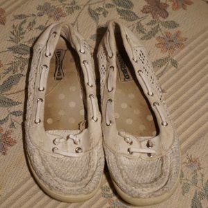 White unr8ted slip on shoes